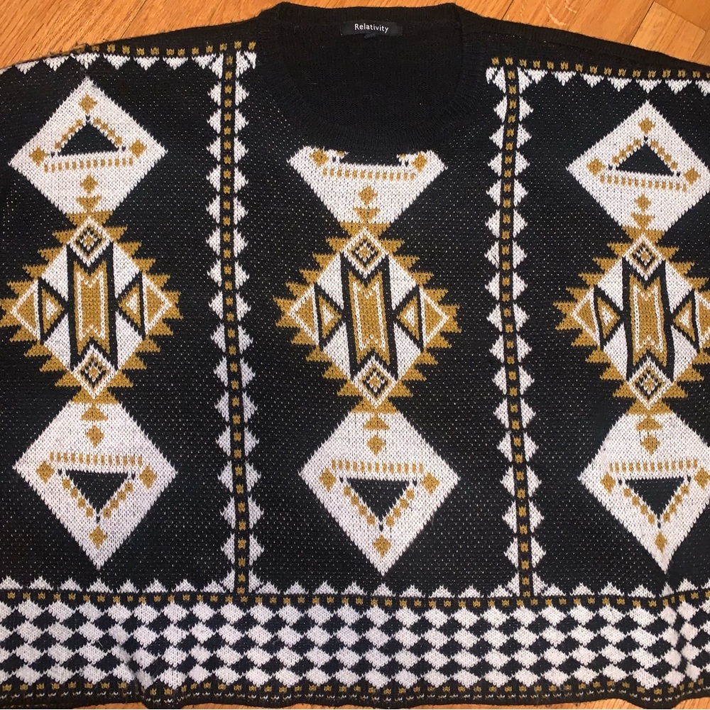 Relativity Poncho Sweater - image 2